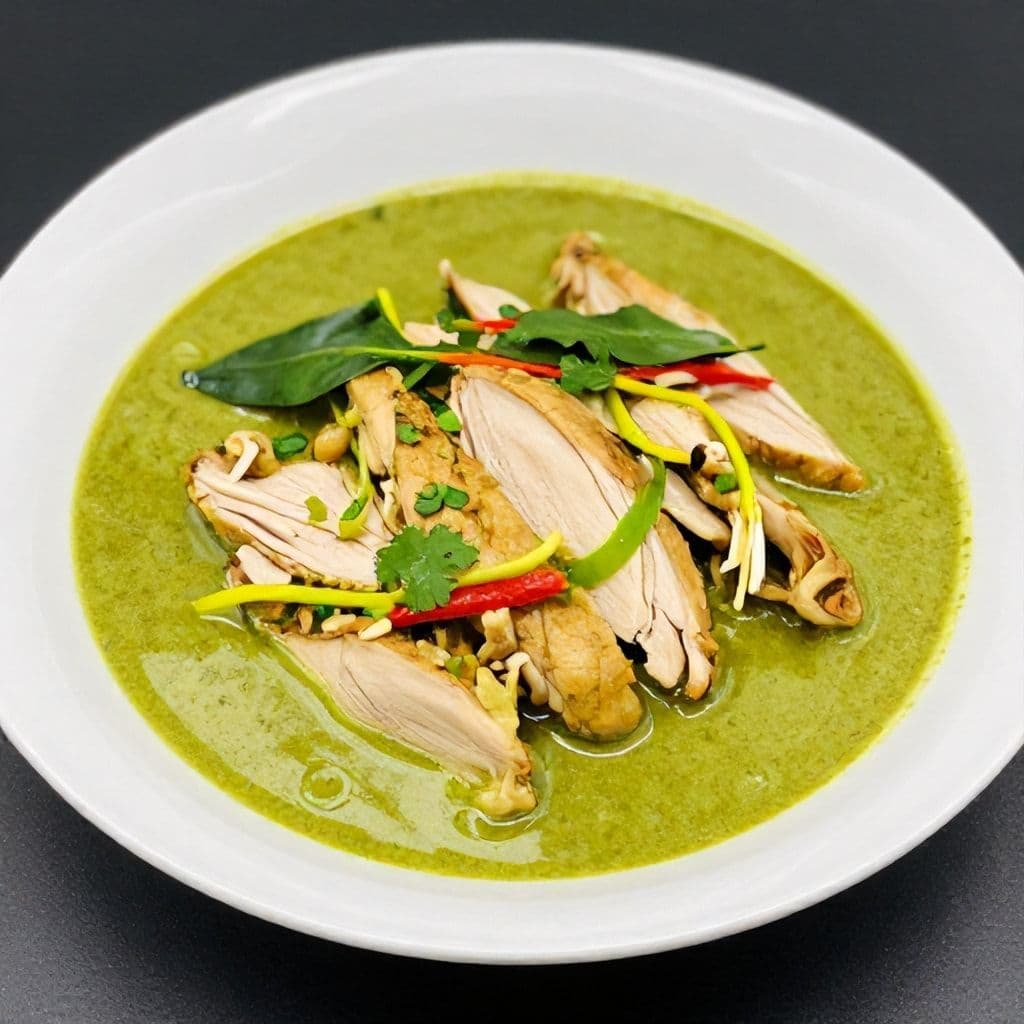 Sliced Chicken In Choice of Sauce (Red Curry / Green Curry)