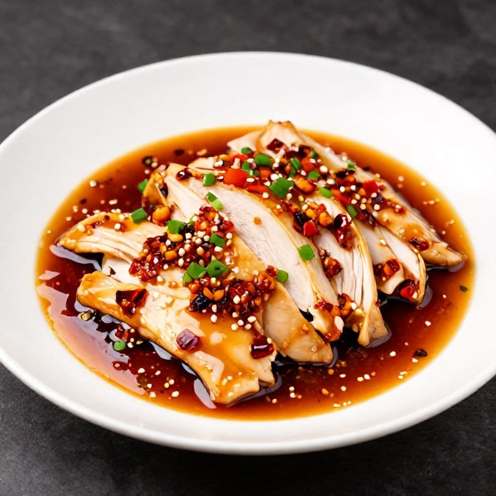 Sliced Chicken In Choice of Sauce (Chilly Oyster / Hot Garlic Devil's)