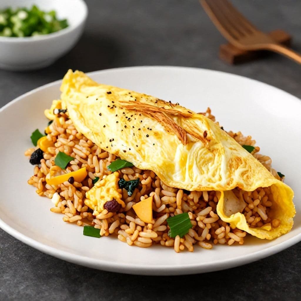 Egg Wrap Fried Rice