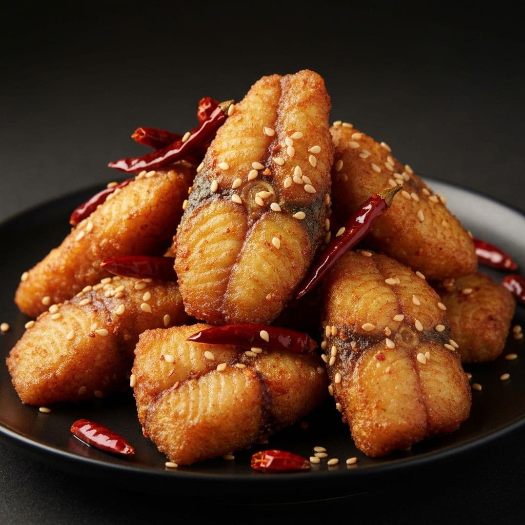 Crispy Szechuan Fish Dry